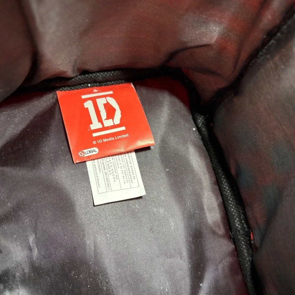 One Direction 1D Red‎ Glitter Makeup Bag Travel Case Vanity Harry Styles Rare